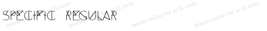 Specific Regular字体转换